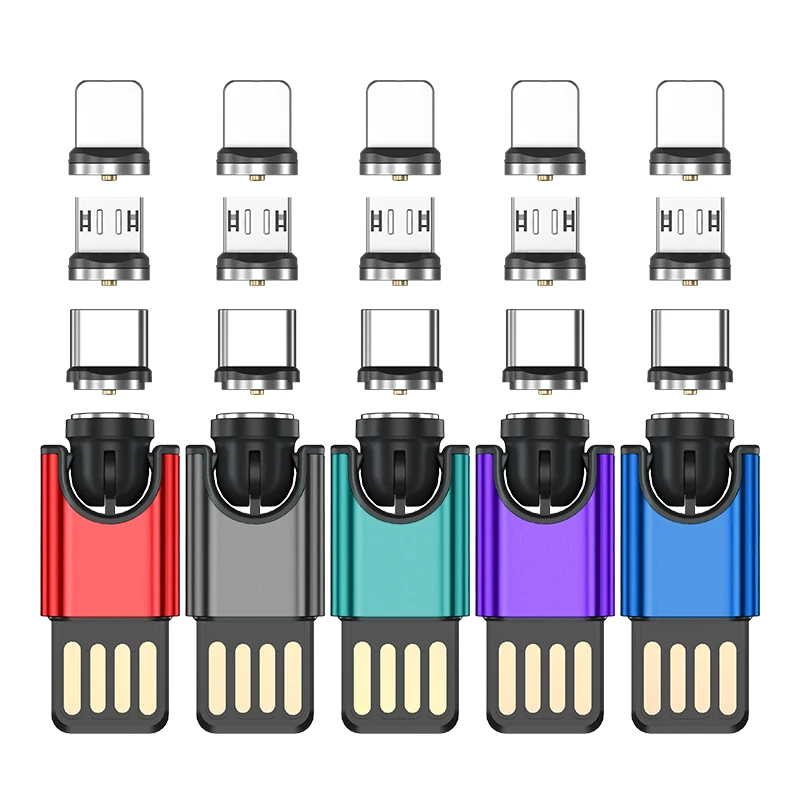 Мини usb-кабель Greenport 3 в 1 магнитный шнур зарядное устройство для мобильного телефона адаптер с магнитными головками 2 4