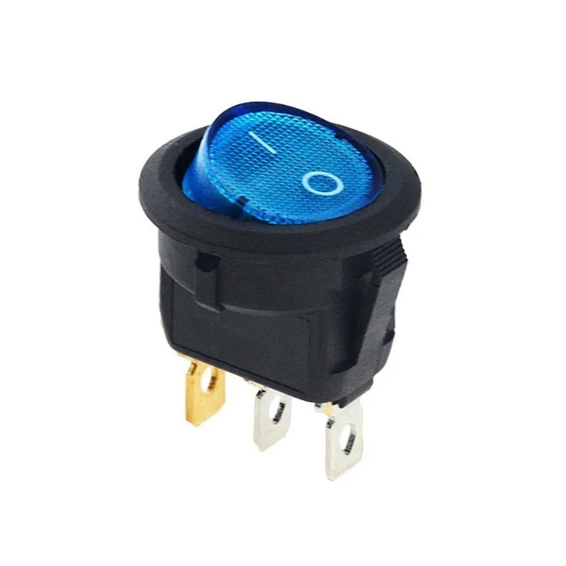  16A 12V KCD1 светодиодные фары для автомобиля круглый Rocke switchr на включения/выключения SPST 3 шпильки кнопка переключения переключатель DIY Аксессуары 20