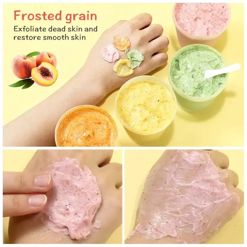 Customized Organic Scented Vegan Skin Whitening Exfoliating Vitamin Coconut Lime Bath Sugar Body Scrubs