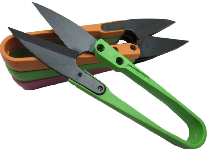 Professional 10.5cm Colorful ABS Handle Plant Mini Scissors Snips