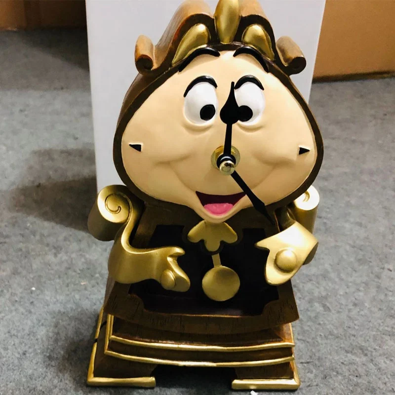 Beauty and The Beast Candlestick Decoration Alarm Clock Table Clock Decoration Table lamp Hand-Run Cartoon Decoration