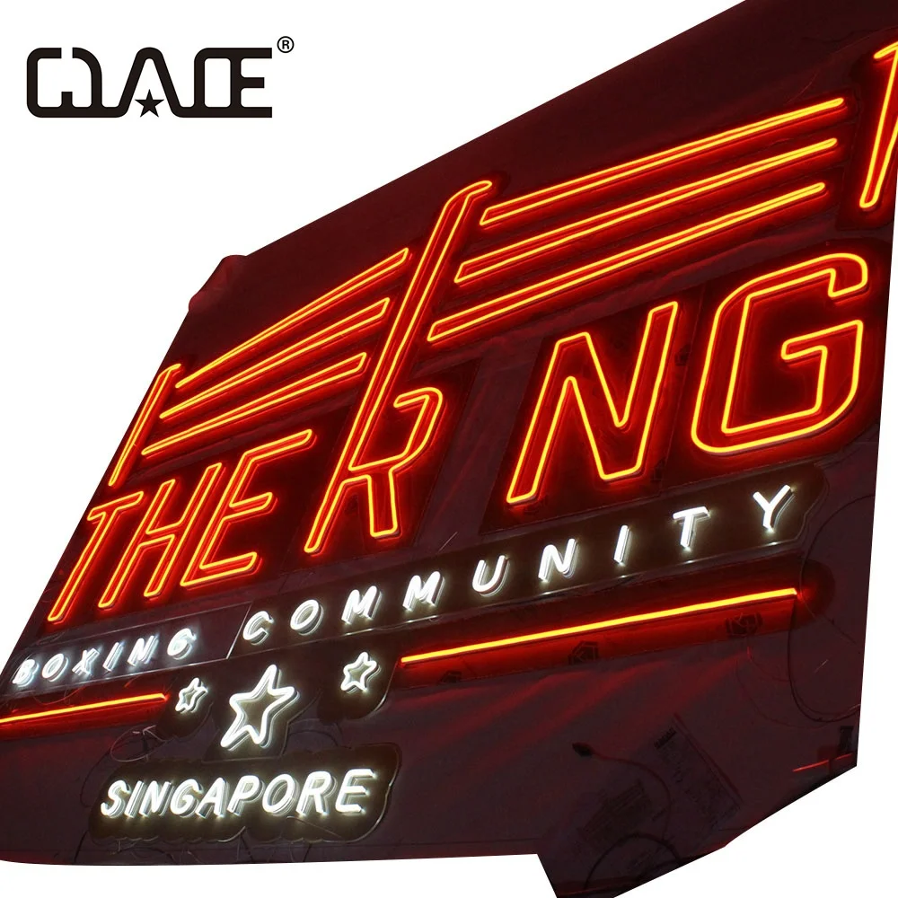 China custom cafe/bar open flex tube LED neon sign letters