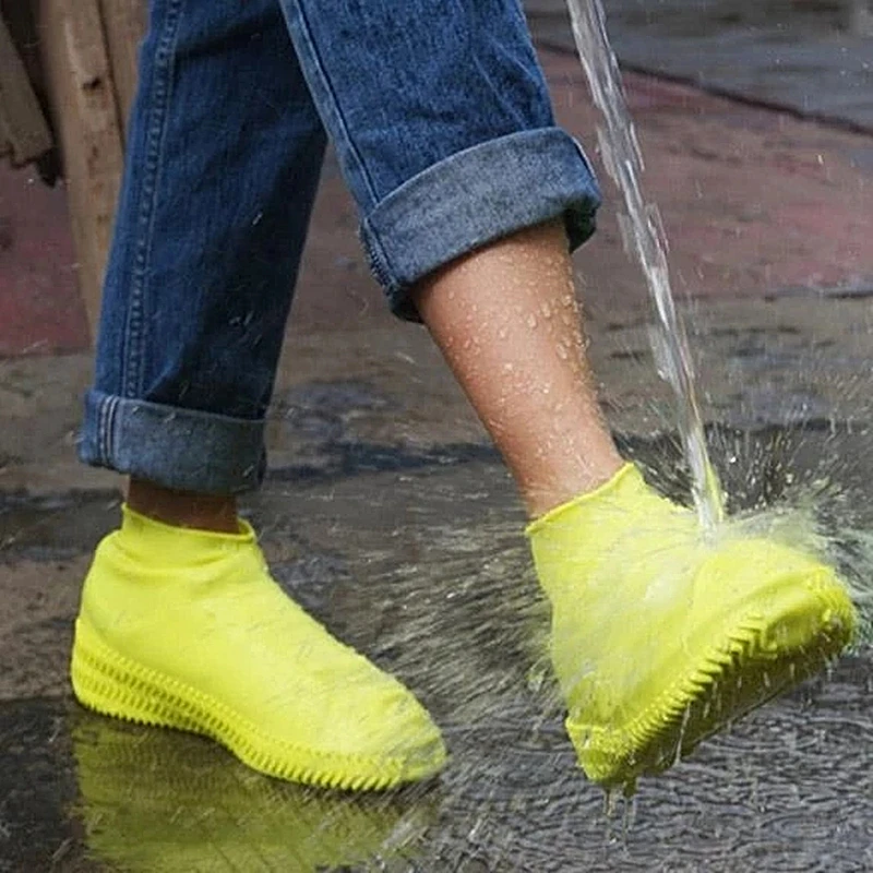 Boots Waterproof  Silicone Material Unisex Shoes Protectors Rain Boots for Indoor Outdoor Rainy Days Reusable
