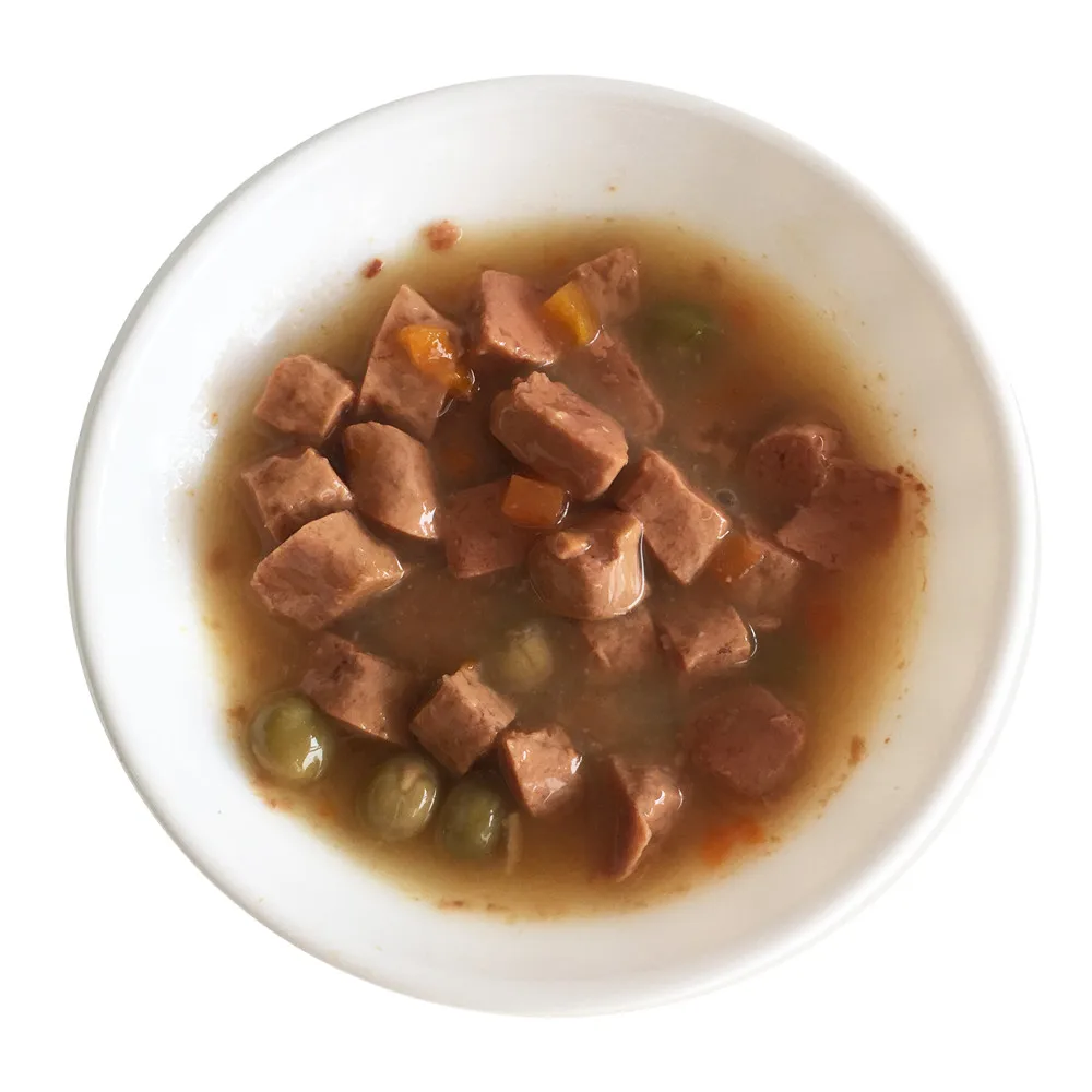 chicken/beef vegetable chunk flavor wet dog food canned food for dog