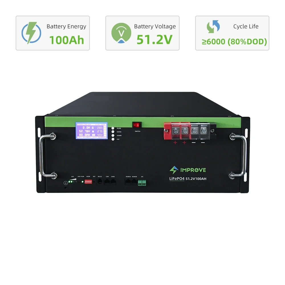Solar Home Energy Storage 5Kwh 10Kwh 15Kwh 20Kwh 25Kwh 24v 48v 51.2v 50Ah 100Ah  200Ah Rack Mounted Lithium Lifepo4 Battery
