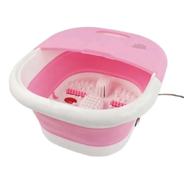 foldable bubble roller electric spa foot bath massager