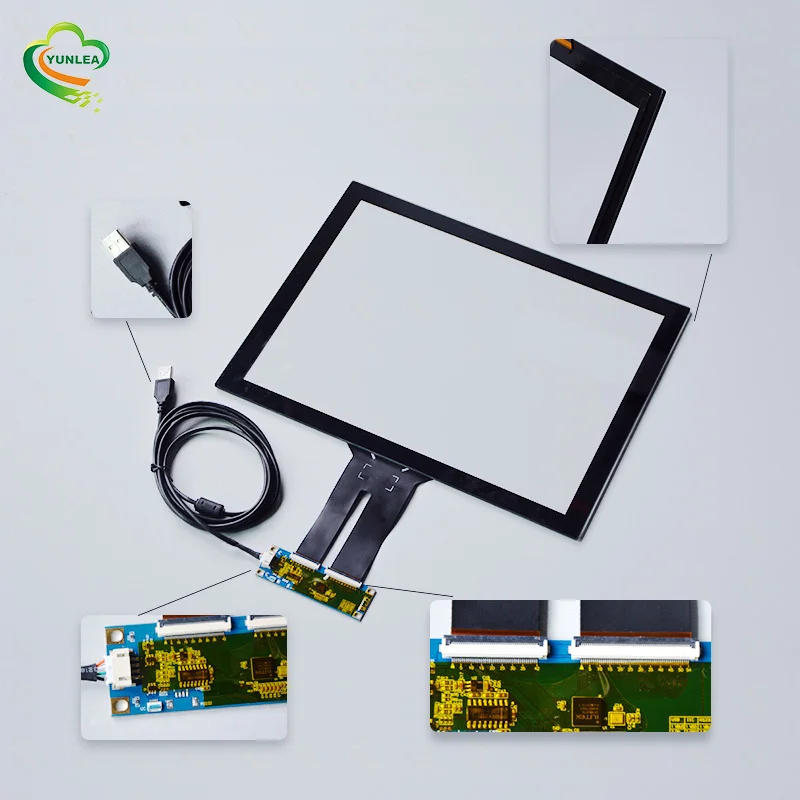 Shenzhen industrial control 15 14 inch touch screen panel with ilitek controller USB I2C interface
