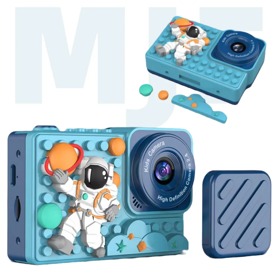 MJF-H8  Kid Camera Digital Kids Camera 1080P Dual Lens Digital Video Recording Selfie For Kids Gifts Cartoon 600Mah 2.4 Inch H8