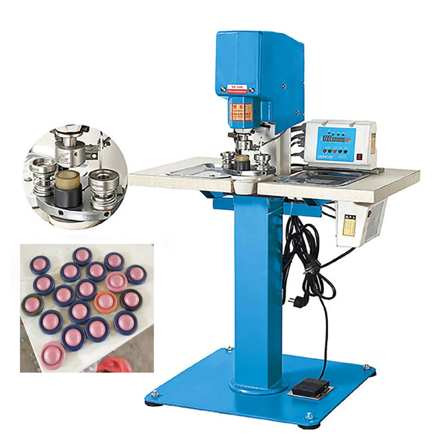 Electric Fabric Cloth Cover Button Making Machine