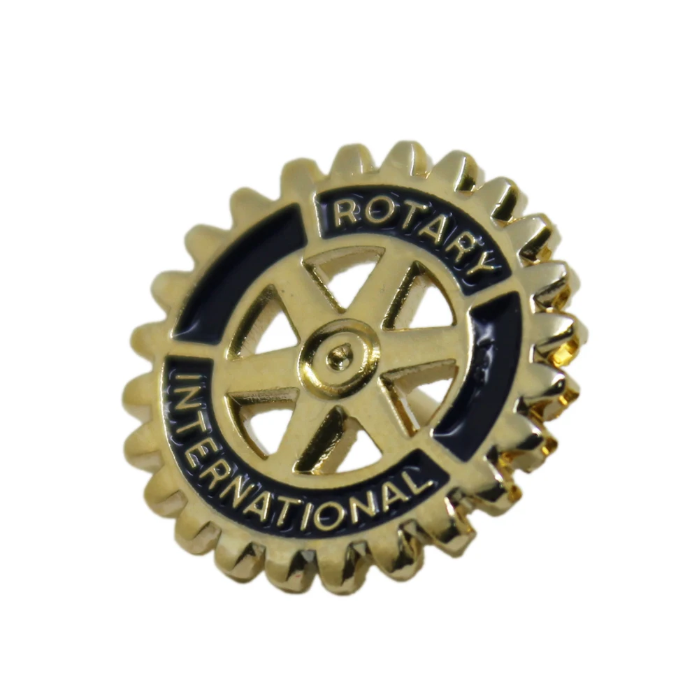 Metal Crafts Manufacturers China Metal Masonic Lions Clubs International Rotary Badge Enamel Custom Lapel Pin Rotary Souvenirs