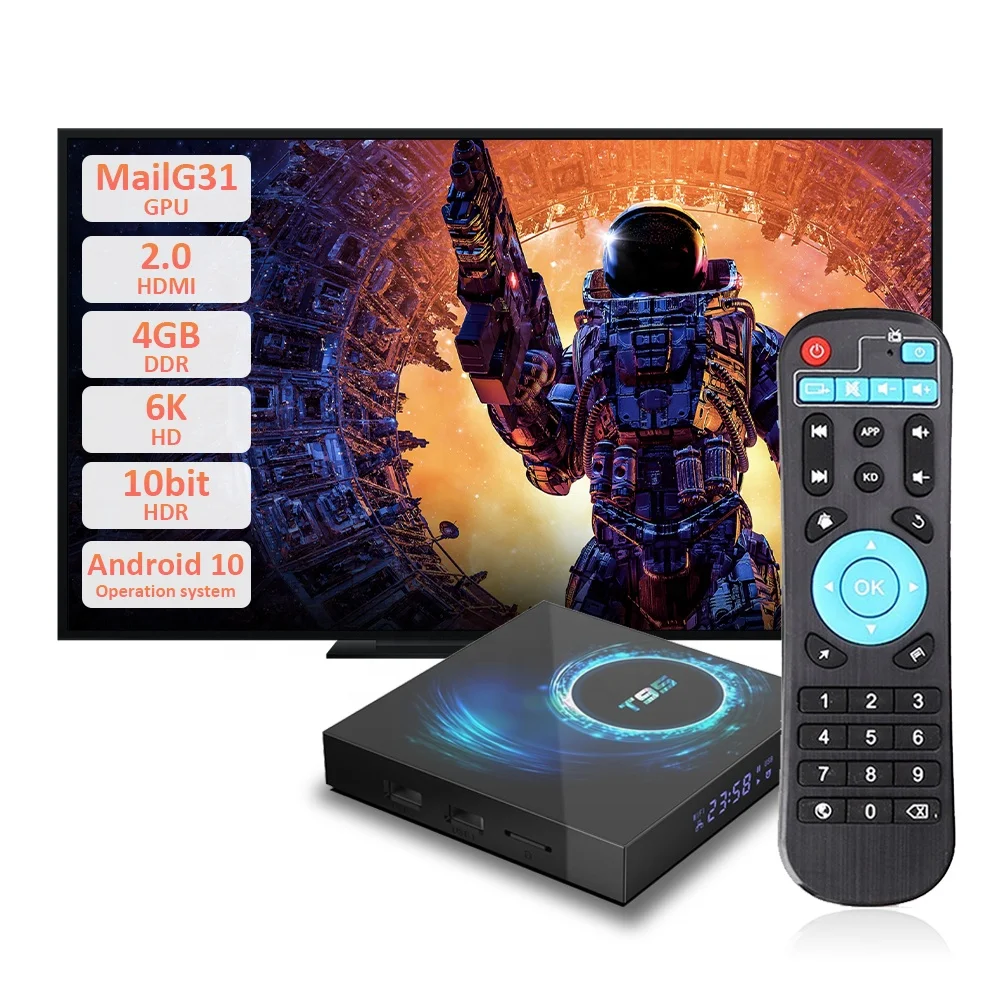 Excel Digital Newest T95 TV BOX 6K HD MailG31 Smart TV Box Android 10.0