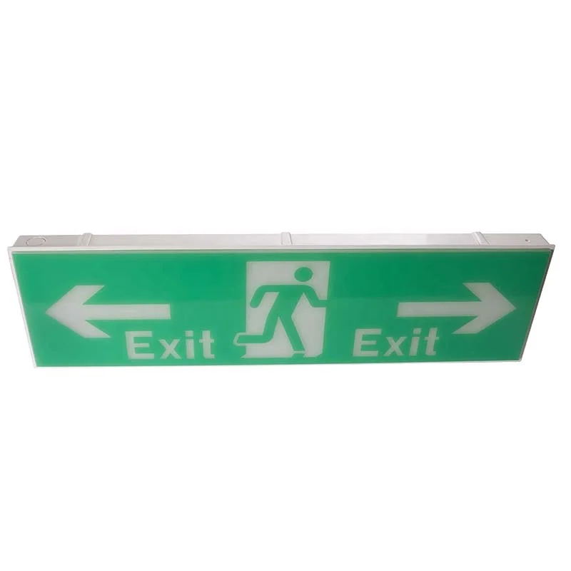 IP20 LED Rechargeable 220V China Plastic Casing Emergency Exit Sign Light