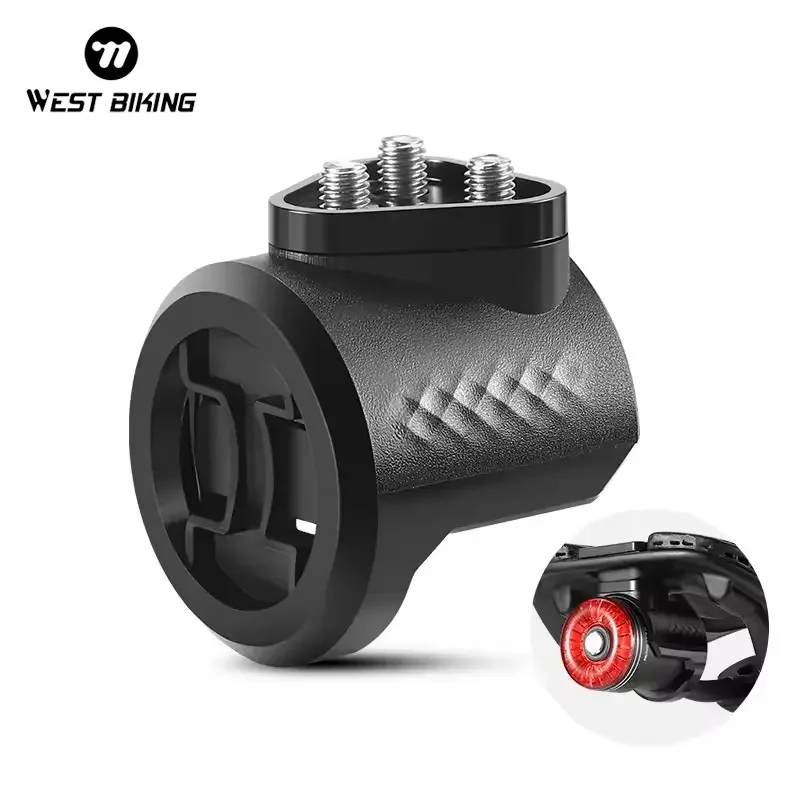 WEST BIKING Bicycle Saddle Mount Rear Lamp Stand Quick Release Bicycle Seat Cushion Tail Light Bracket Bike Saddle Lamp Stand