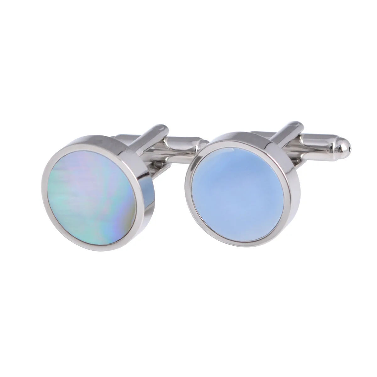 Wholesale Mother Pearl Shell Stone Sublimation Cufflinks Custom Mens French Suit Shirt Wedding Tuxedo Fashion Jewelry Cufflinks