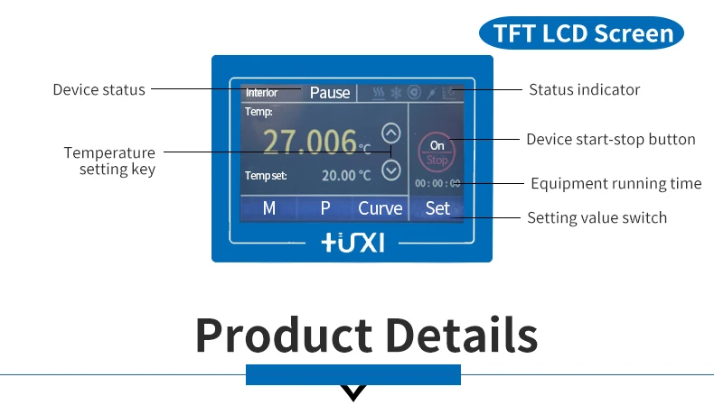 200C 8L LCD Screen Temperature control Heated Water Bath