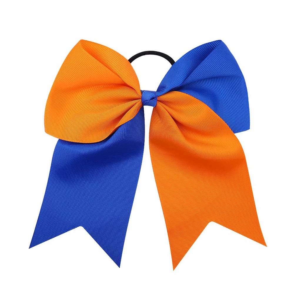 Factory Supplies Pre Made Ribbon Cheer Hair Bow for Girls