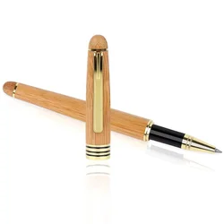 Custom Engraved Ballpoint Pen with Personalized Case - Wood Pen Set for Lawyers, Doctors, Teachers, Graduates, Students Bamboo