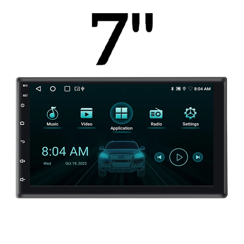 Автомагнитола 2 din для peugeot 9/10, 7/208 дюймов, android, сенсорный экран