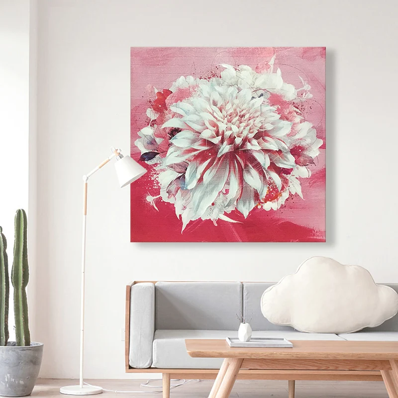 
Reproduction wall painting,stretch flower canvas painting wall art 