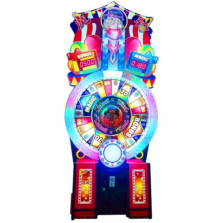 Threeplus coin operated game amusement Magic wheel arcade ticket redemption game machine for game center