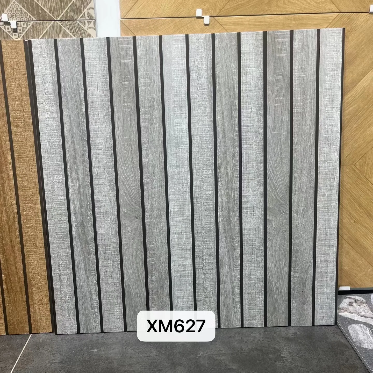 All-ceramic Matte Brick 600*600 Antique Wood Brick Puzzle Bedroom Study Restaurant Fast Drink Shop Floor Tilearchaized Tiles