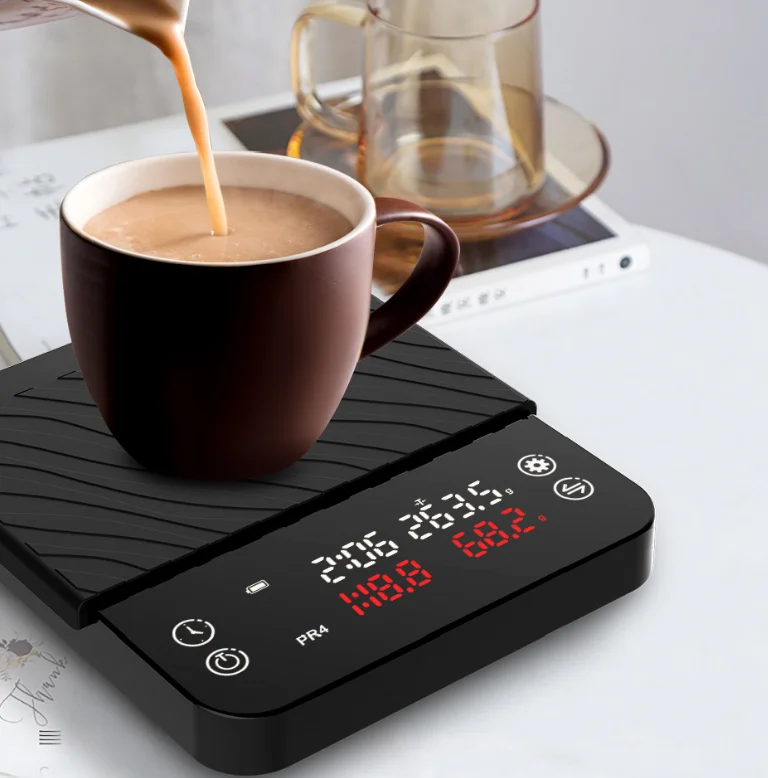 Digital timemore mini coffee weighing beans scale household deep coffee scala with timer