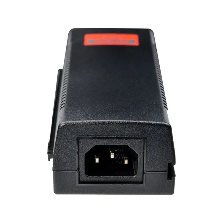 10/100/1000M 60W POE+ one Port IEEE802.3af/at Standard Gigabit 48v 60W POE Injector