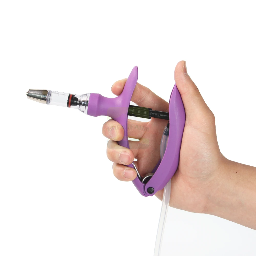 Veterinary Catheter Vaccine Syringe 2ml Purple Injection Animal Vaccine Injection Syringe With Luer Lock