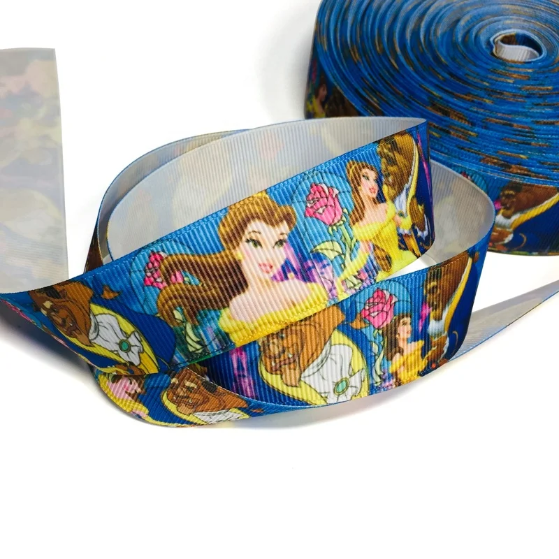 OKAY Customized 1 inch Cartoon Characters Grosgrain Ribbon, Ribbons Princess