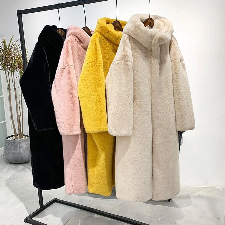 
Autumn Winter Faux Fur Coat Women Warm Long Style Fur jacket Coat For Lady Outwear 