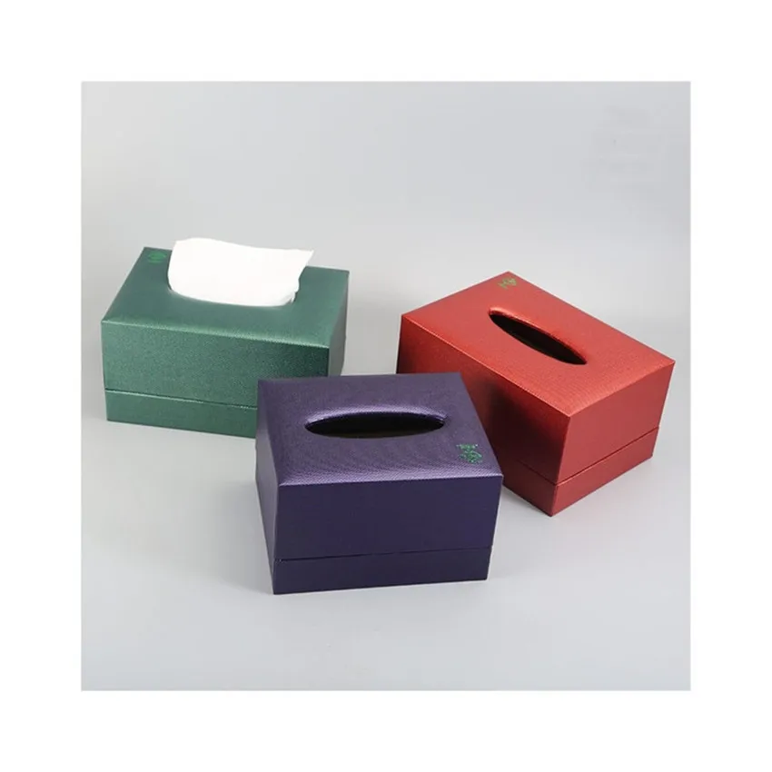 Good Price of New Product 2022 Creative Home Office Special Imitation Leather Tissue Box