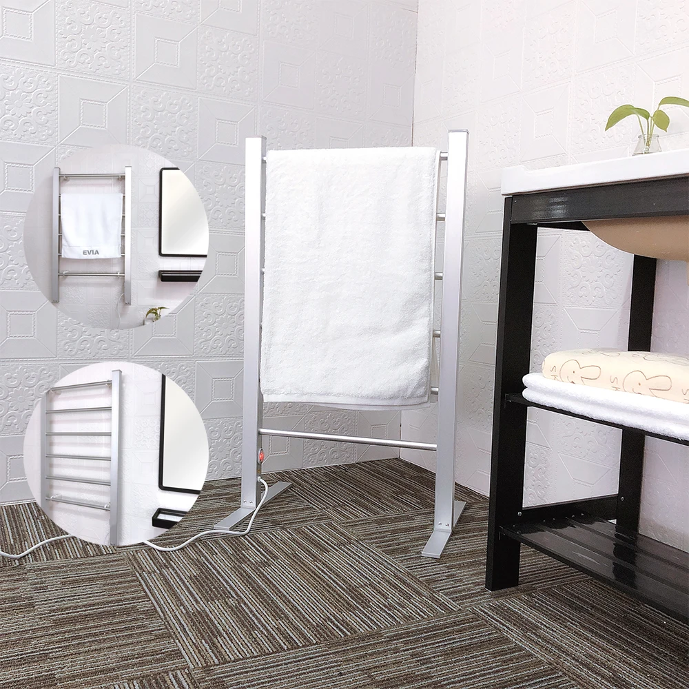 
EVIA Bathroom Heating Aluminum Electric Towel Rail 