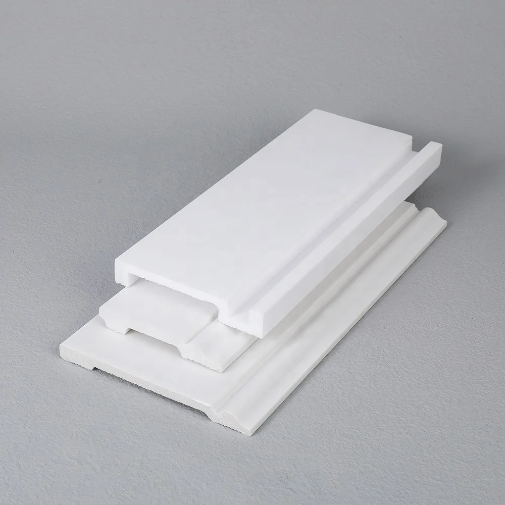 High Quality White Primed Solid PS Wall Skirting & Baseboard from China for Interior Mouldings