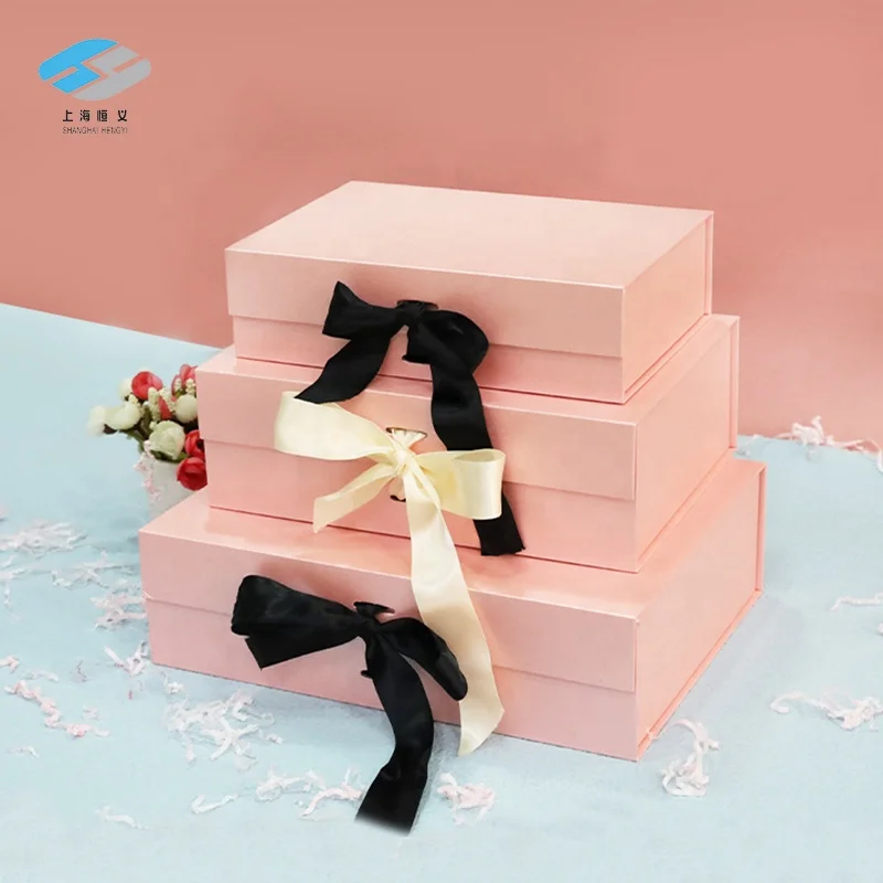 Butterfly Knot Ribbon Custom Eternal Flower  Printed Unicorn Girls Gift Box Set Packaging