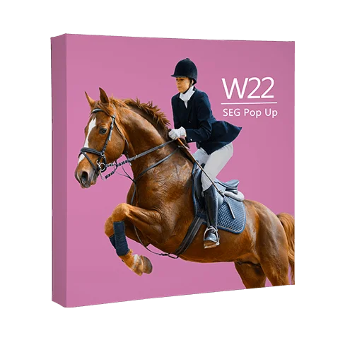 
double sided SEG fabric graphic Pop up Wall W22 