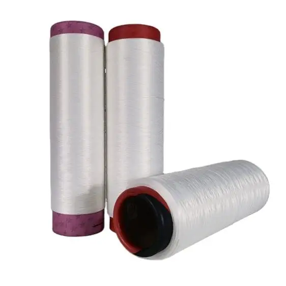 Manufacturer Recycle Elastic Yarn DTY 75D/36F/2 SD RW 1H RAW WHITE 100% Polyester High Shrink DTY yarn for knitting