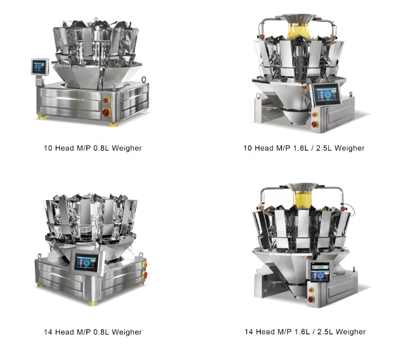 MCU control 10 head multihead weigher for coffee bean popcorn Packaging Machine