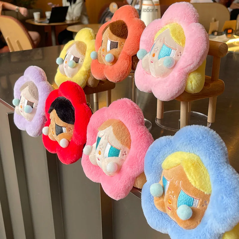 Kawaii Keychain Crybaby Blind Box Soft Plush Toy Crybaby Club Series Plush Flower Crybaby Mystery Cute Animal Keychain
