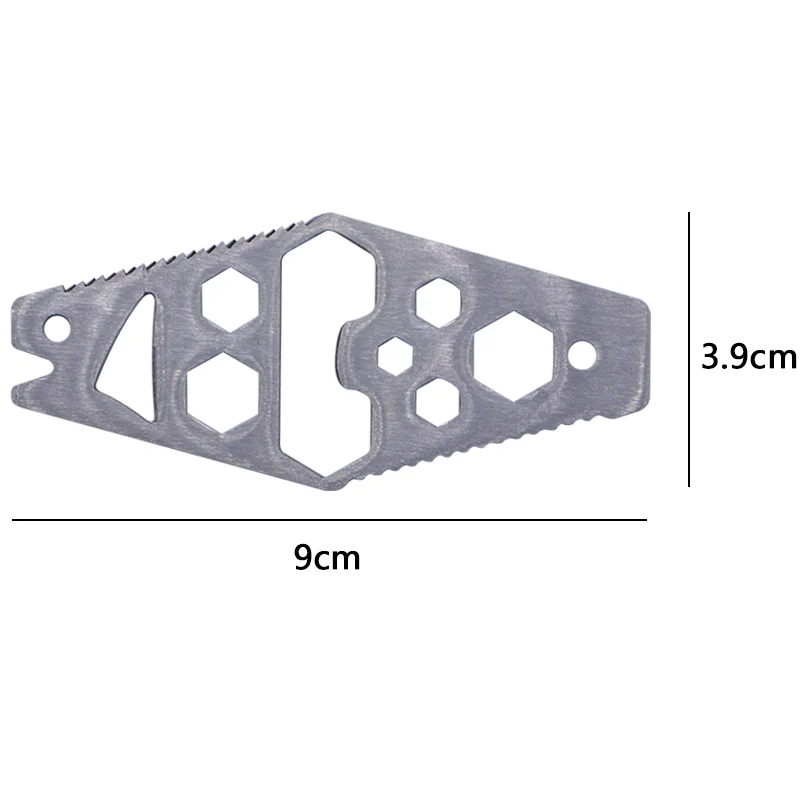 
Custom Titanium Survival Tactical Gear Multi Too Pocketl EDC Keychain Tool 