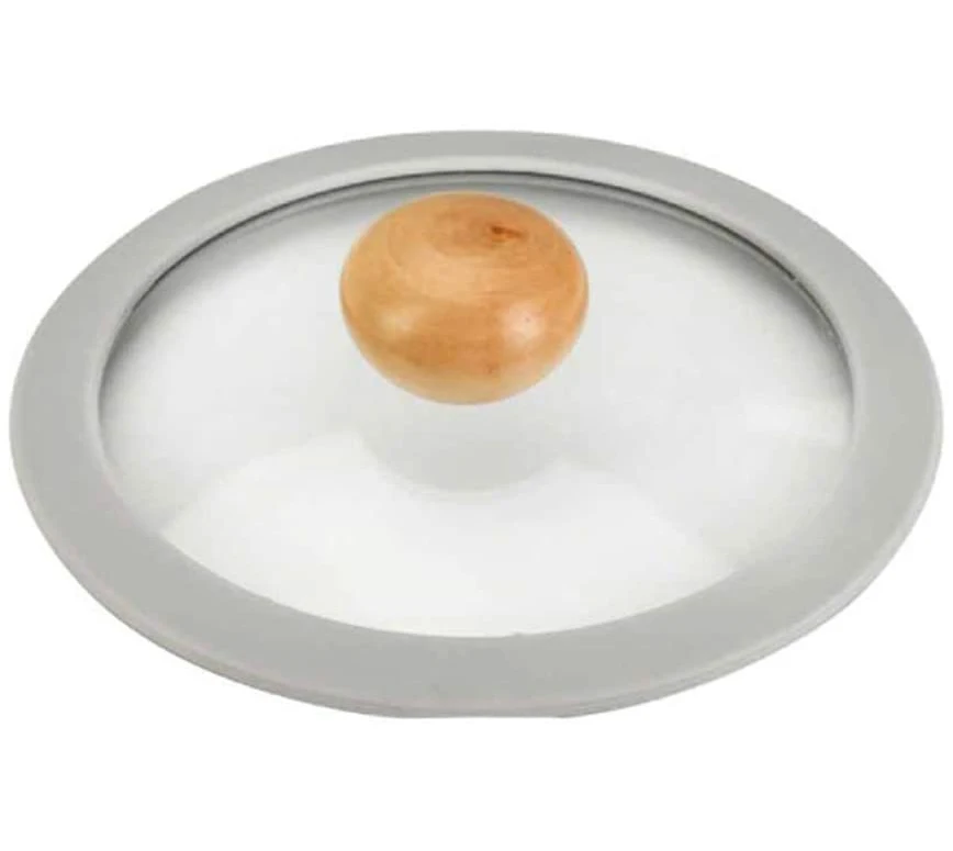 
Wholesale tempered glass heat resistant silicone frame replacement pot lid 