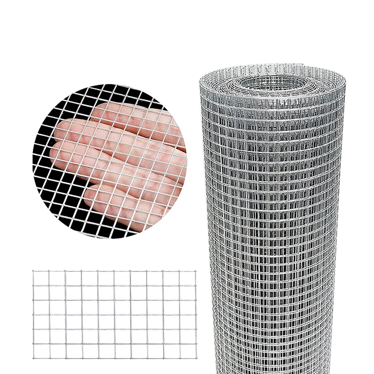 Hot Dipped Galvanized 1/2 inch Welded Wire Mesh 48 x 100 ft 19 Gauge Hardare Cloth