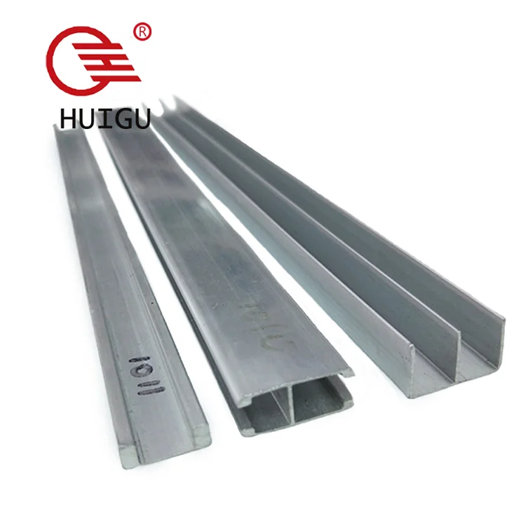 HUIGU hardware Glass Slide Track ,Cabinet track chute profile,Aluminum glass moving door display