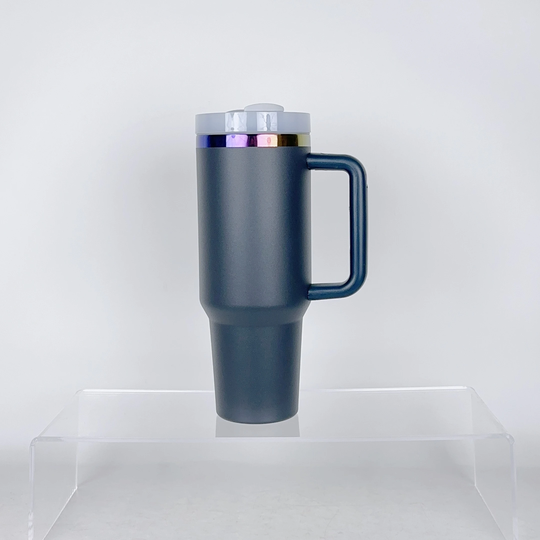 40oz Gilded H2.0 Plus Vacuum Adventure coffee Tumbler Handle Straw Customized Logo Stainless Steel Car Use Gift Ready Ship