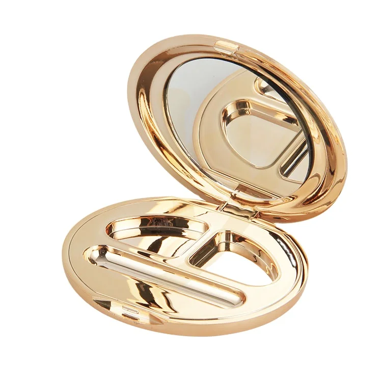 
High End Square Pressed Powder Container Compact Powder Case blush highlighter compact powder case 