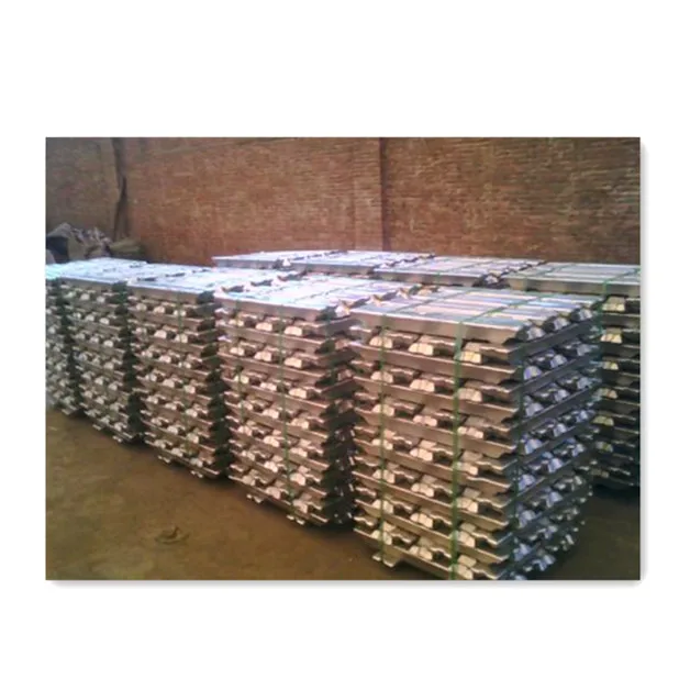 Zinc Metal Ingots Pure Zinc Ingot 99.99% 99.995% Zinc Ingots