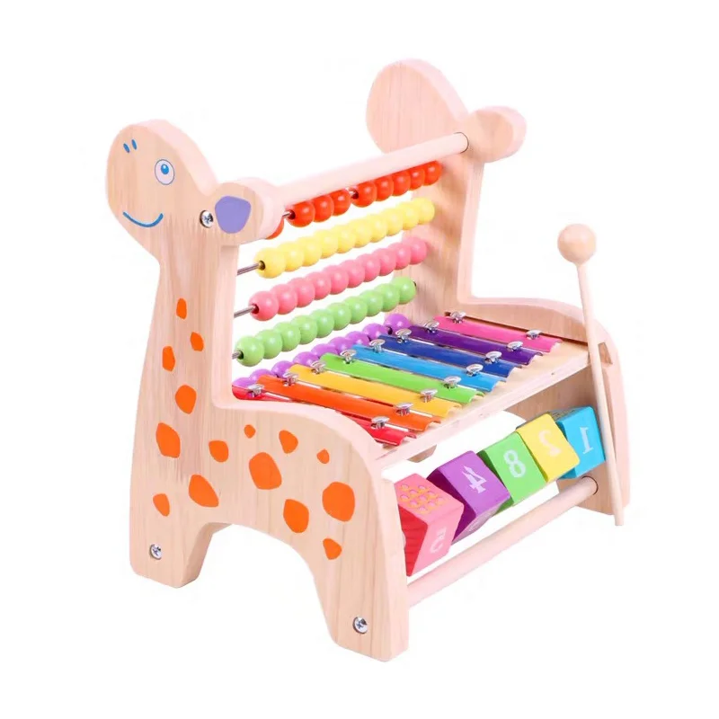 Wooden Abacus Children Early Math Learning Numbers Counting Calculating Beads Montessori Educational For sale