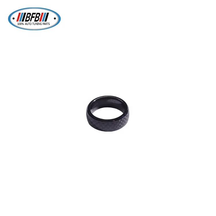 Real Carbon Fiber &Ceramic RFID Smart Ring For Tesla Model 3 Model Y Key Ring