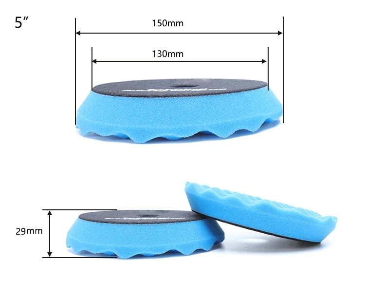 Foam polishing pad Waffle shaped car polishing pad Wavy sponge polishing pad is used to clean the surface of the car