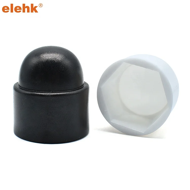 Elehk Bolt And Nut Cap Cover Protection Bolt Domed Plastic M6 Dome Bolt Nut Protection Caps Cover Decorative Hex Hexagon Nut Cap