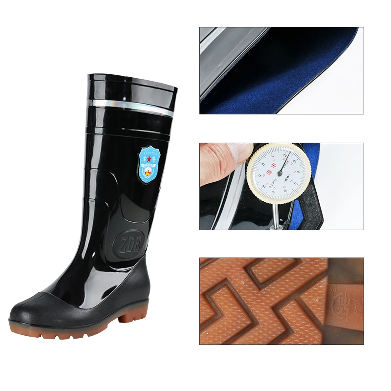 Светоотражающая обувь из пвх, светящаяся в темноте, резиновая прозрачная водонепроницаемая мужская обувь для дождя на заказ